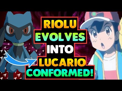 Ash Riolu Evolves Into Lucario ! 100% Confirmed | Riolu Evolved in ...