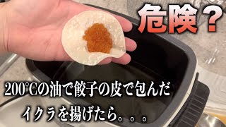 イクラを餃子の皮に包んで200度の油で揚げた結果wwww　#shorts
