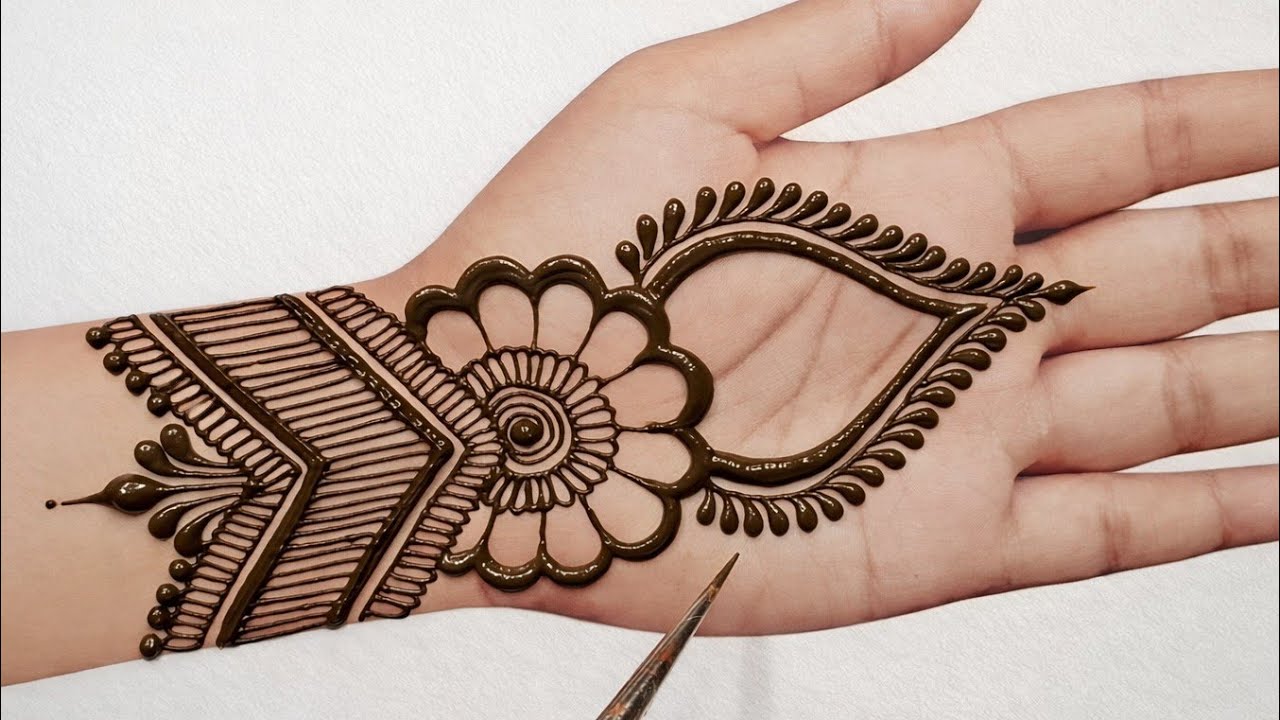 Easy Beautiful Stylish Mehndi design | Full hand mehndi simple | Front hand mehndi | Mehndi design