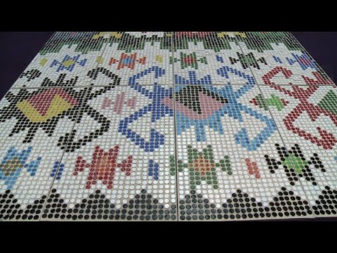 DIY DOORMAT Using Recycled Bottle Caps 