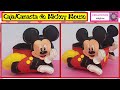 ♥♥Cajita/canasta/ dulcero de Mickey Mouse hecho con un envase de leche♥Creaciones mágicas♥♥