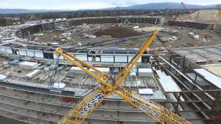 Apple Campus 2 December Construction Update in 4k - 12-20-15