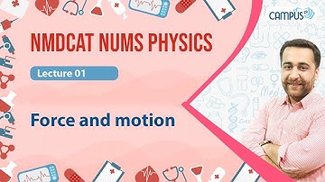 NMDCAT NUMS Physics LIVE Lecture 2,Force and motion