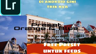 Tutorial edit Foto Lightroom di hp untuk feeds INSTAGRAM tone Blue&Orange Sky| Free Preset! screenshot 5