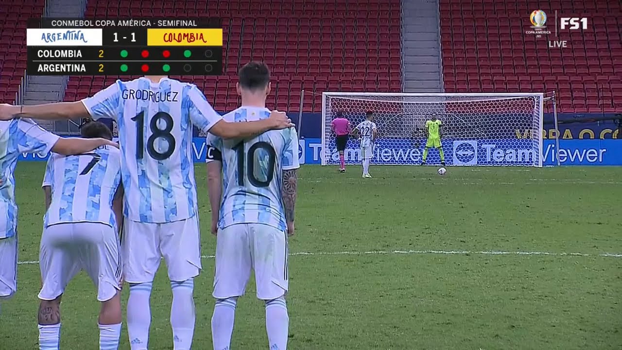 Argentina vs Colombia - Penalty kick 3-2 (Semi-final 2021)