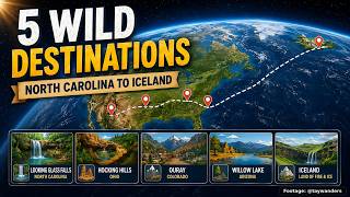 5 Wild Destinations from North Carolina to Iceland | Satellite Map Journey
