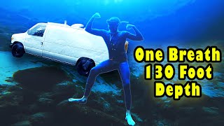 130 Foot Underwater with ONE BREATH into Cave by Outdoors Embrace 2,999 views 3 years ago 4 minutes, 38 seconds