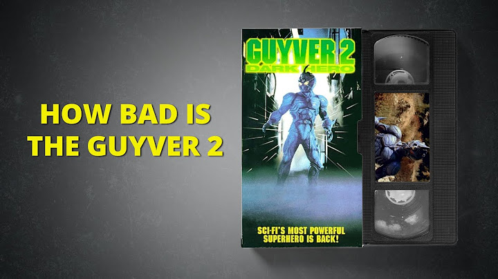 Guyver 2 dark hero dvd review
