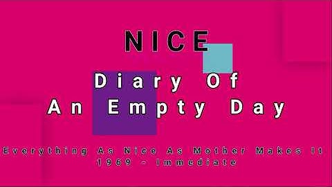 NICE-Diary of An Empty Day (vinyl version)