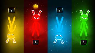 Stickman Party Gameplay - RACE, FRUIT MEMORY & CANDY HUNTER CHAOS! 🏎️🍎🍬🔥 screenshot 1