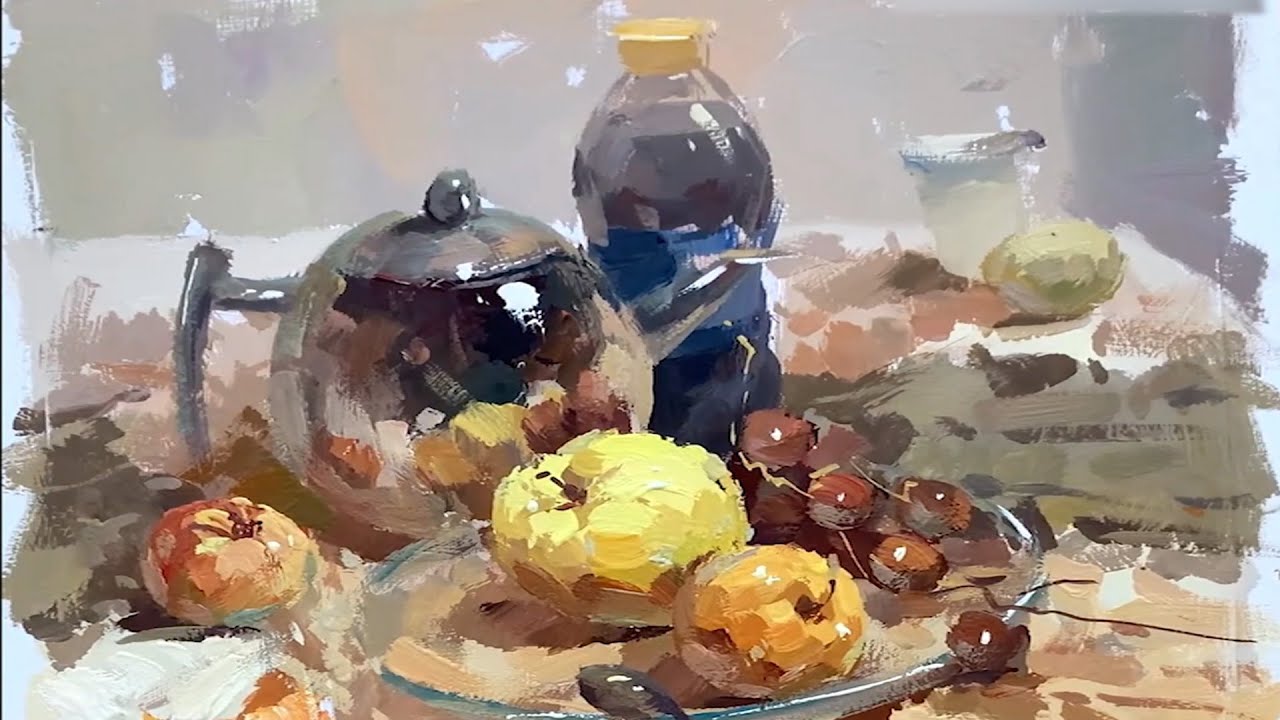 How To Paint a Beautiful stilllife with gouache YouTube