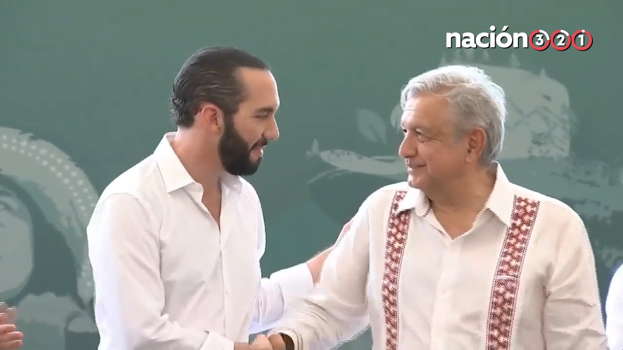 El PRESIDENTE de EL SALVADOR ELOGIA a AMLO