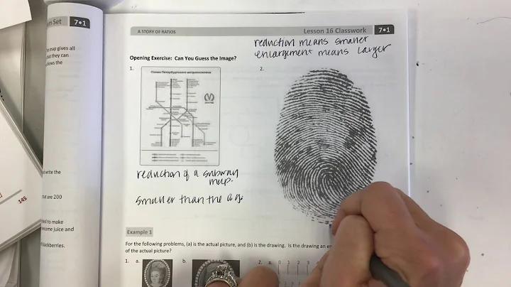 Grade 7 Module 1 lesson 16 classwork
