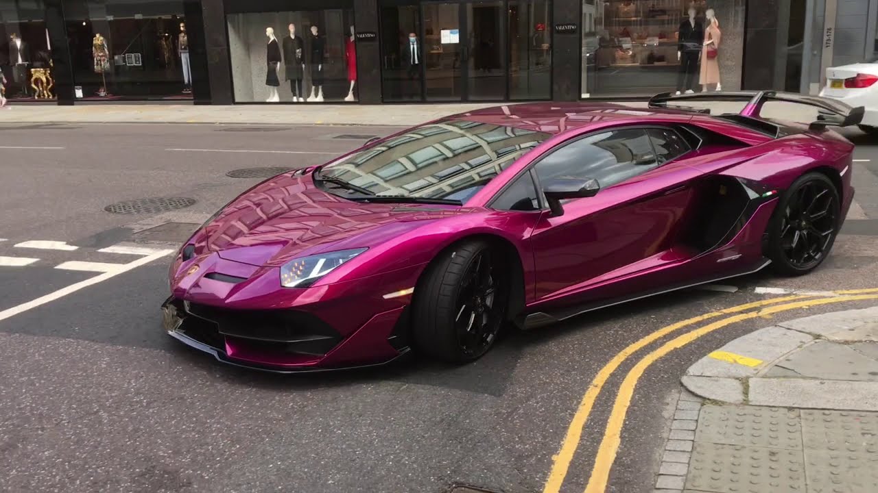 Lamborghini vs McLaren Supercars On The Streets In London- Exhaust Sound And Top Speed Acceleration