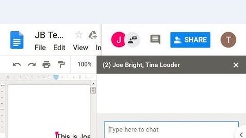 Google Docs Collaboration 1.5 Chat