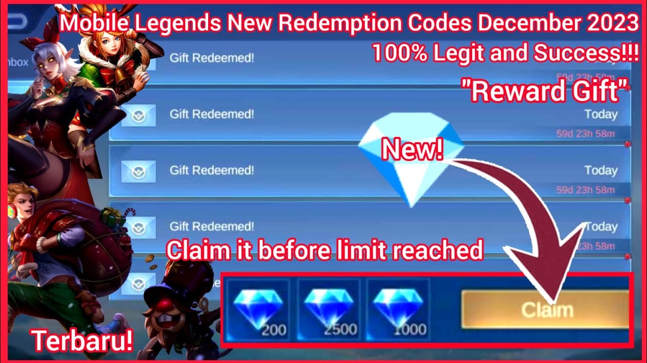 6 ML Redeem Codes December 17, 2023 - Mobile Legends Redeem Codes Today ...