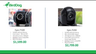 Differences between the BirdDog P100 & P200 PTZ Cameras - YouTube