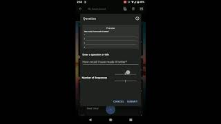 Custom Journal Android App - Template Item: Question