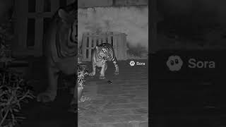 Momen Langka Harimau Gagah Ini Justru Takut Sama Tikus Kecil