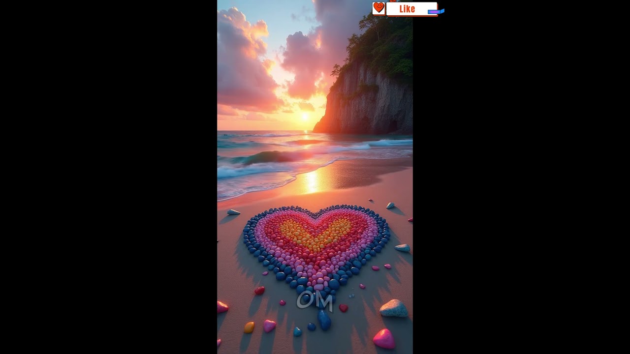 A Mystical Sunset Over Pink Sands  