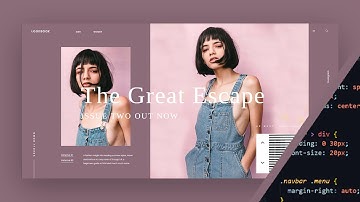 Web Design Speed Code | HTML, CSS & JAVASCRIPT (GSAP) | The Great Escape