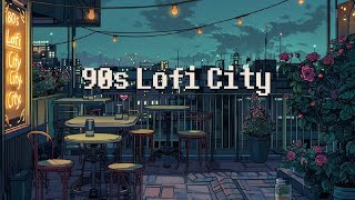 90s Peaceful Rainy Night lofi 🌧 calm your anxiety, relaxing music - lofi chill beats