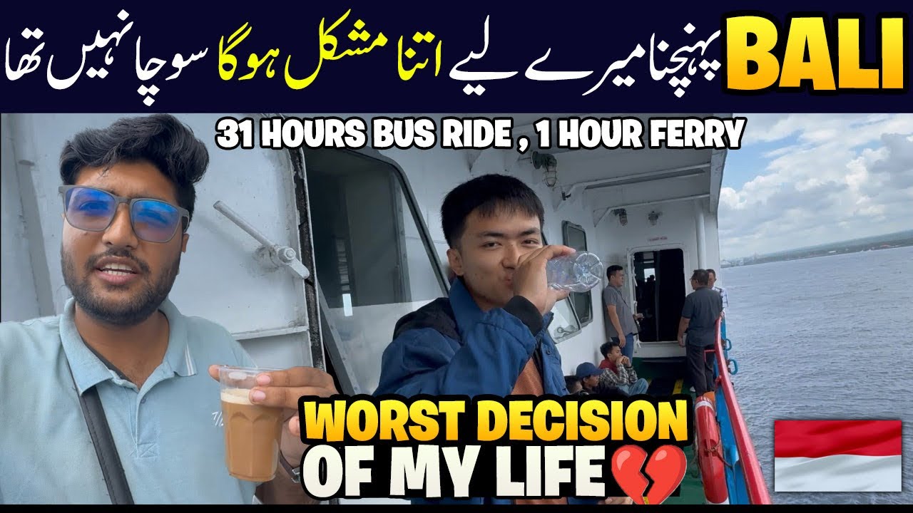Cheapest Way to Reach Bali! 🏝️ | 31 Hour Bus + Ferry - I Traveled Half of Indonesia in One Bus! 🇮🇩