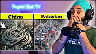Indian Reaction on Unusual Roads In The World | PunjabiReel TV