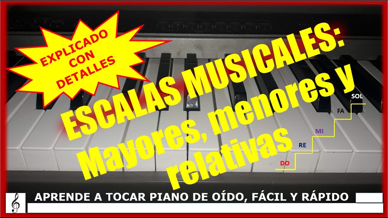 #ESCALAS MUSICALES | #MAYORES, #MENORES, #RELATIVAS | FACIL 2024
