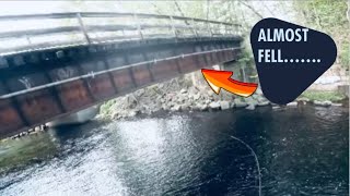That was too close…SKETCHY urban bass fishing