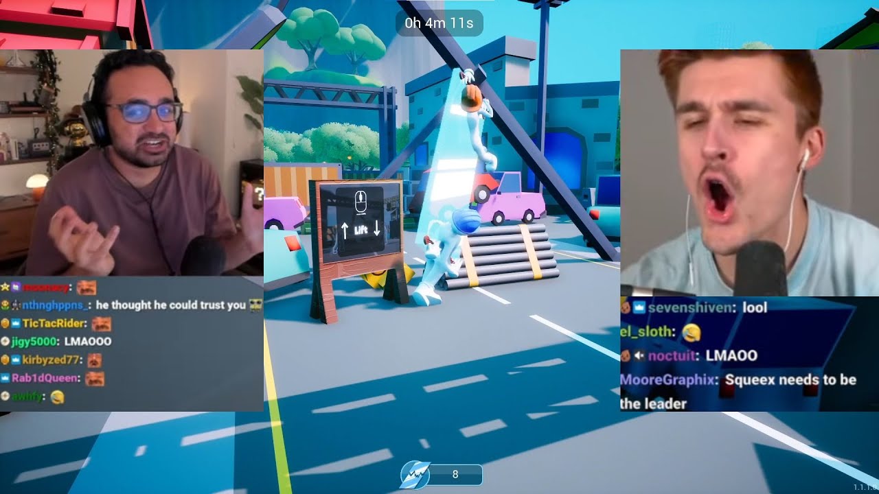 Squeex and Ludwig play Carry The Glass but are only toxic