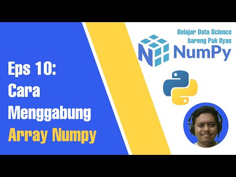 Cara Menggabungkan Array Numpy | Data Science with Numpy Eps 10