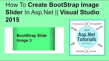 How to create bootstrap image slider in asp.net || visual studio 2015