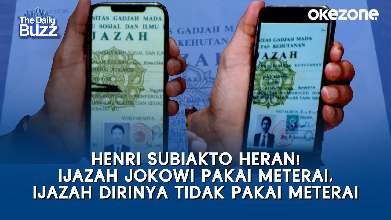 Henri Subiakto Heran! Ijazah Jokowi Pakai Meterai, Ijazah dirinya Tidak Pakai Meterai