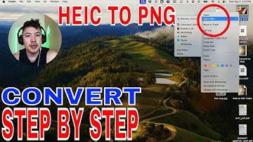 ✅  How To Convert HEIC To PNG File On Mac 🔴