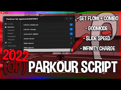 ROBLOX Parkour Script - 2022 | Godmode / Infinity Wall Boost + Charge / Set Flow + Combo | OP isimli mp3 dönüştürüldü.