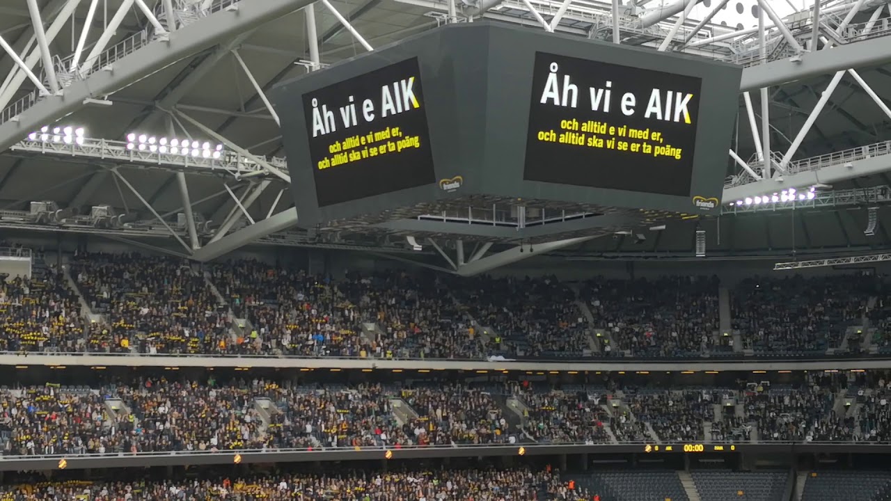 Aik-Hammarby 2018/09/23 Vi är AIK