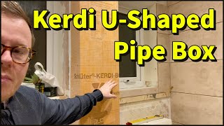 Kerdi Board U-Shaped Pipe Box Review - A Convenient Solution for Boxing in Soil Stack Pipes