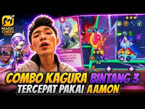 COMBO KAGURA BINTANG 3 TERCEPAT ! PAKAI AAMON + GOGO CARD INI ! - MAGIC CHESS GOGO ! #mobilelegends