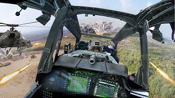 A Day in Life of US Most Powerful Attack Helicopter Patrolling At Extreme Speeds