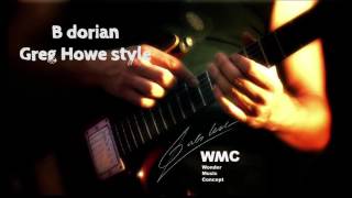 B dorian Greg Howe Style Backing Track