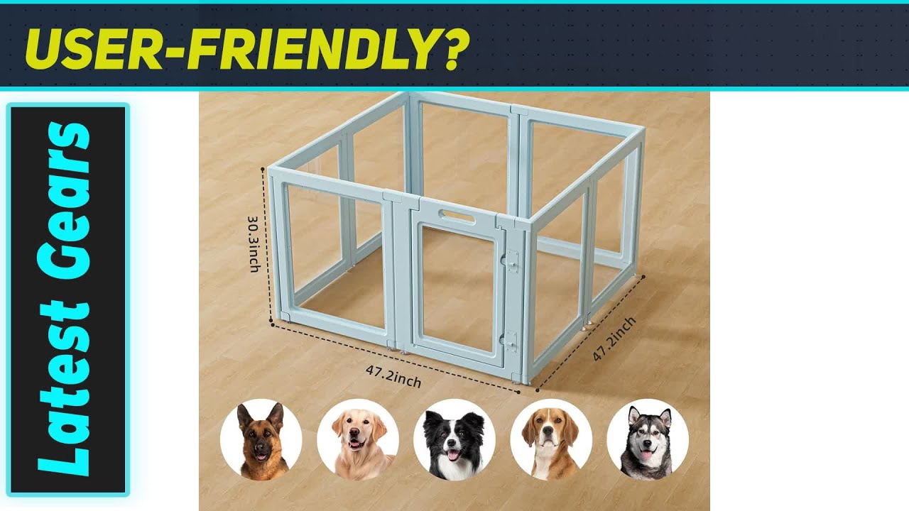 Прозрачный манеж для собак LoveTail: современное и безопасное убежище для вашего пушистого друга!