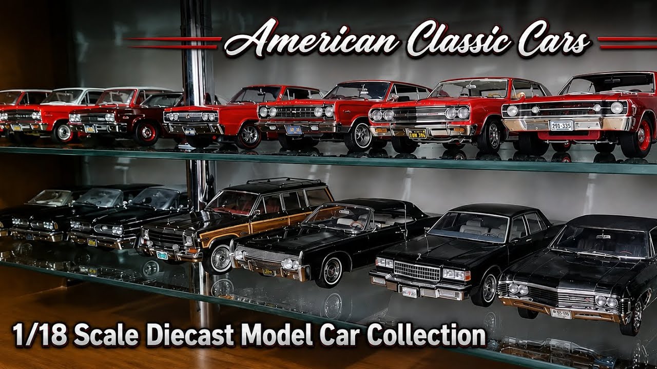 1/18 Scale American Classics Diecast Model Car Collection