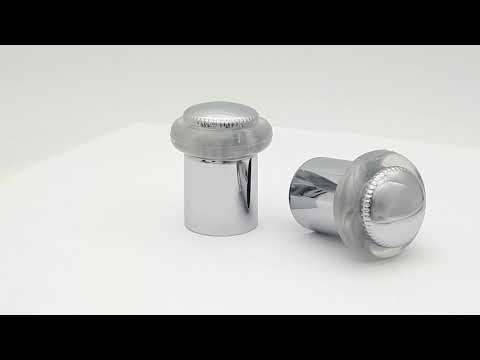 Упор циліндричний (стопор) дверний підлоговий. хром, видео 1