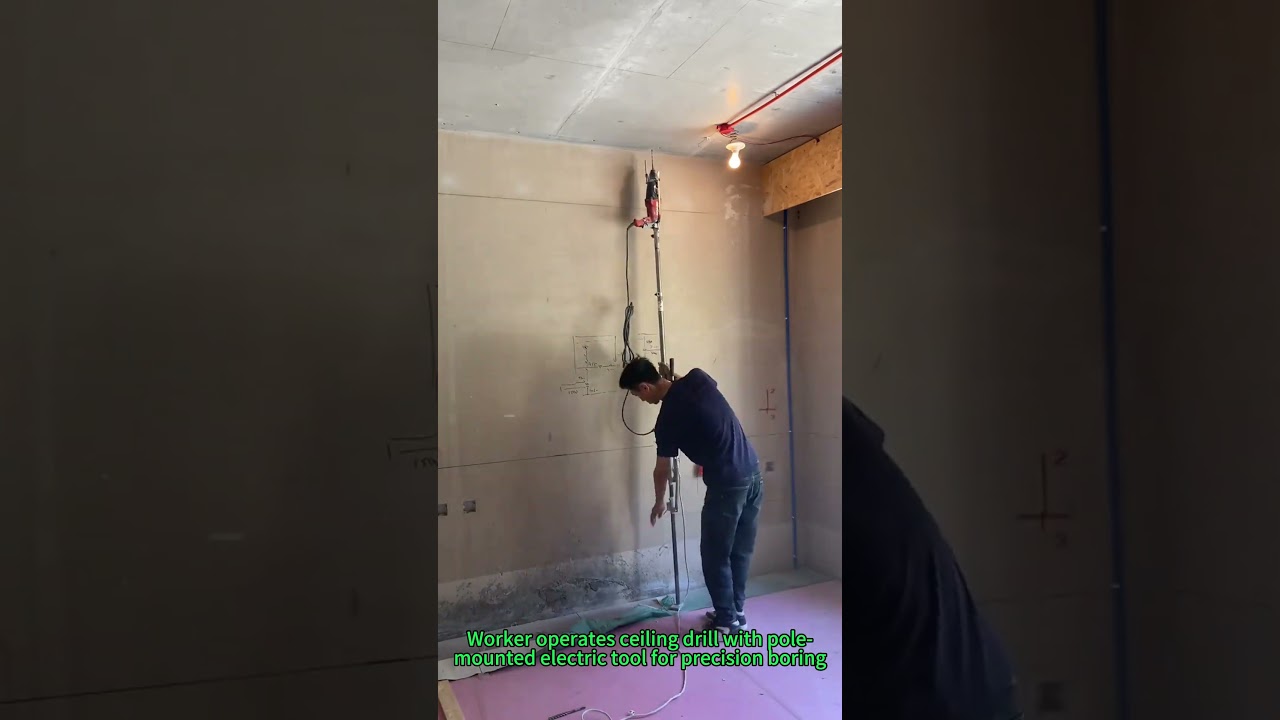 Dustless Ceiling Drilling! Electric Drill Extension Tool