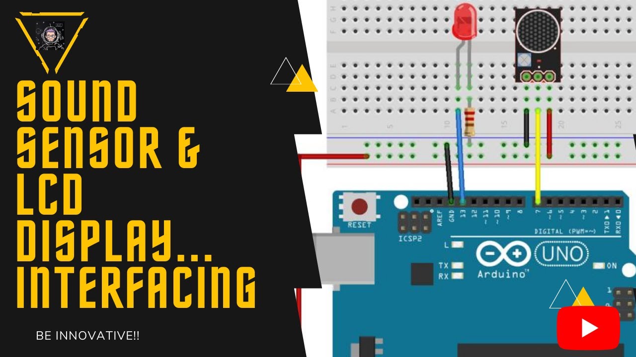 SOUND SENSOR & ARDUINO INTERFACING WITH LCD DISPLAY!! - YouTube
