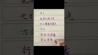 老人言：用古文來表達現代文的意思。 #硬筆練字 #原創手寫 #古詩詞@凌舞硬筆 #手寫 #智慧 #老人言
