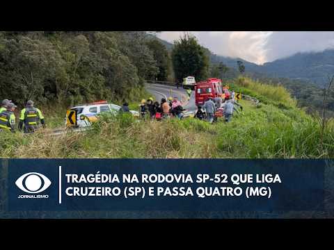 Bus with 48 passengers falls into ravine between SP and MG, leaving several dead | BandNews TV