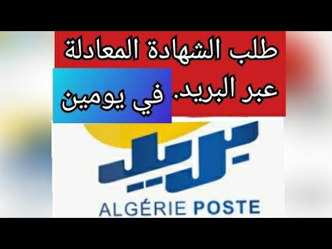 طلب الشهادة المعادلة عبر البريد في مدة يومين فقط شاهد الطريقة