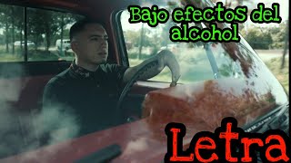 Esteban Gabriel - Bajo Efecto Del Alcohol  (LYRICS)-(LETRA)